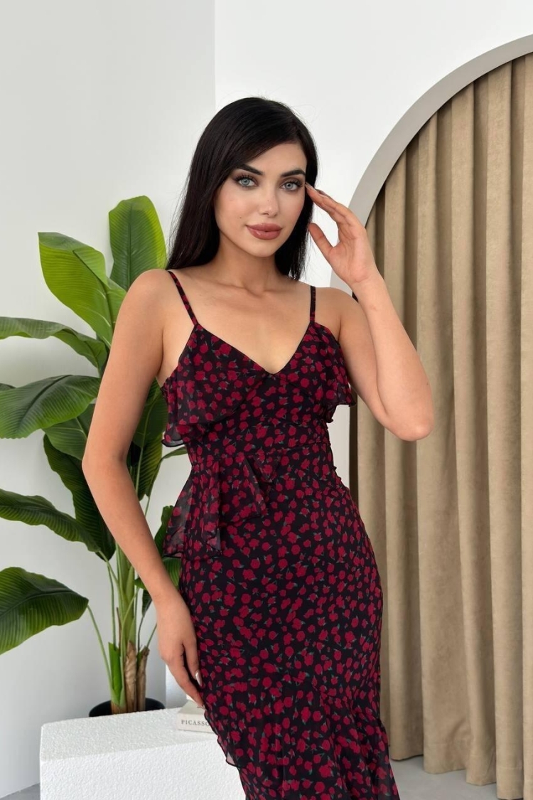 Lida Chiffon Dress - Etika - Globality Store - Women Clothes Wholesale Turkey