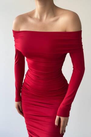 Dakota Draped Dress - Etika - Globality Store - Women Clothes Wholesale Turkey