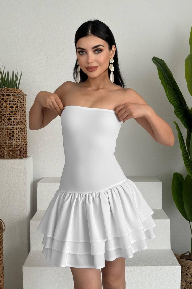 Vosges Strapless Mini Dress - Etika - Globality Store - Women Clothes Wholesale Turkey