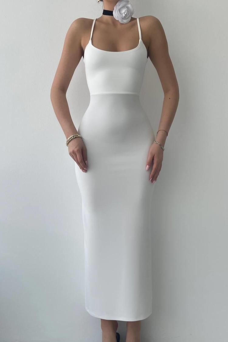 Blear Back Tie Dress