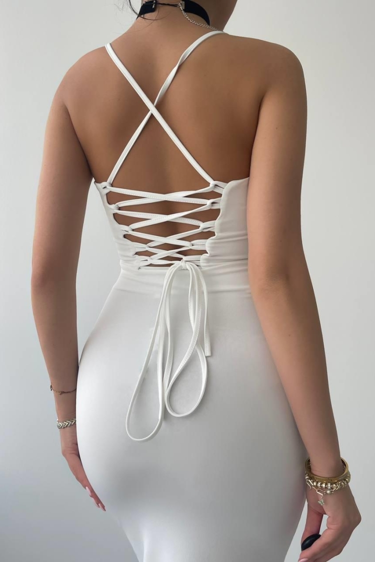 Blear Back Tie Dress