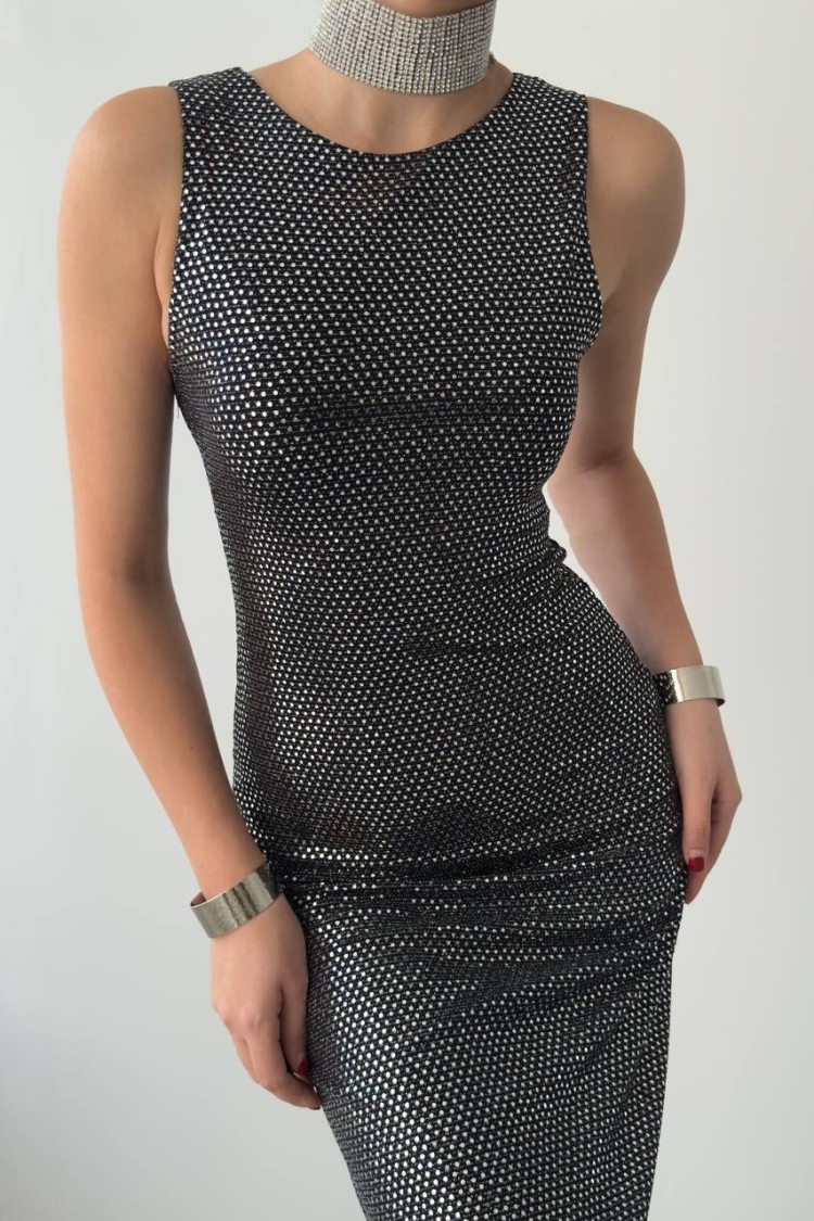 Vara Sequin Dress - Etika - Globality Store - Women Clothes Wholesale Turkey