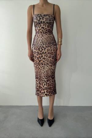 Rope Strap Dress - Multicolored - Etika - Globality Store - Women Clothes Wholesale Turkey