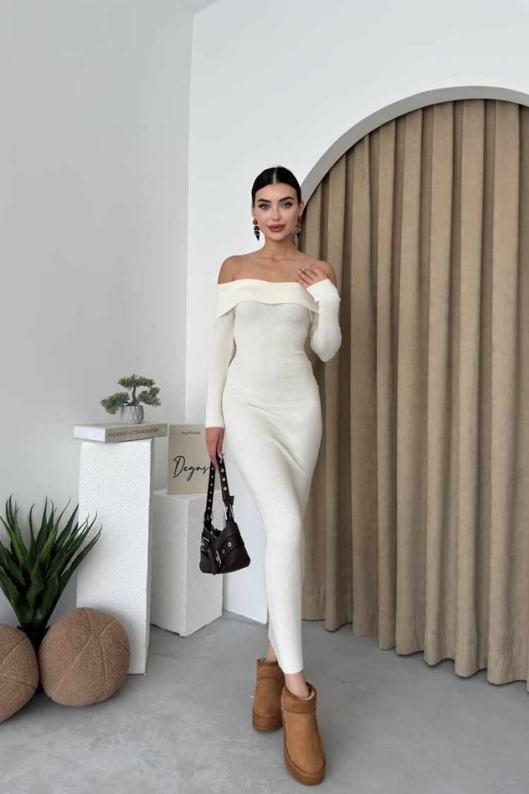 Boat Neck Dress