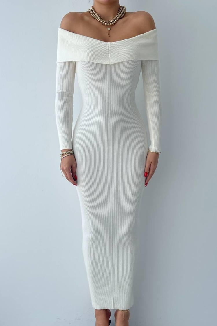 Boat Neck Dress