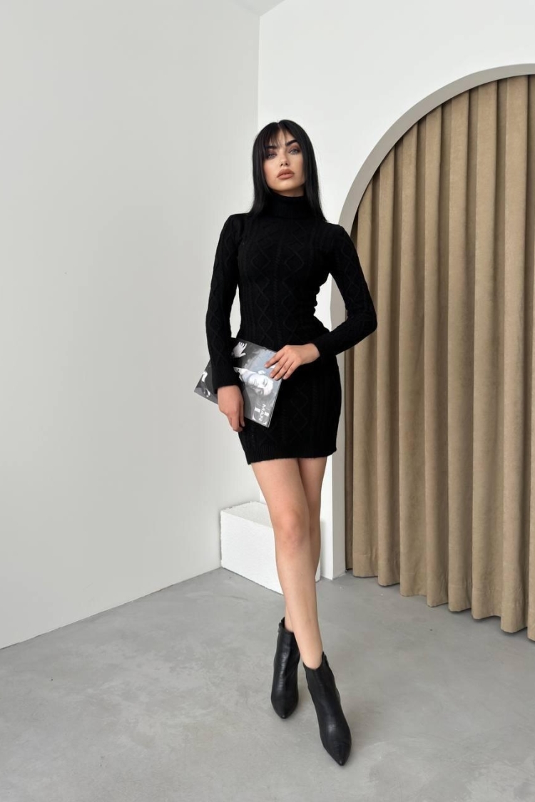 Turtleneck Mini Dress