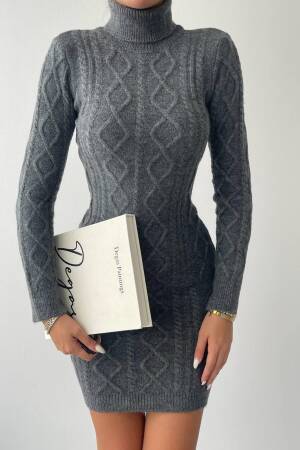 Turtleneck Mini Dress - Etika - Globality Store - Women Clothes Wholesale Turkey