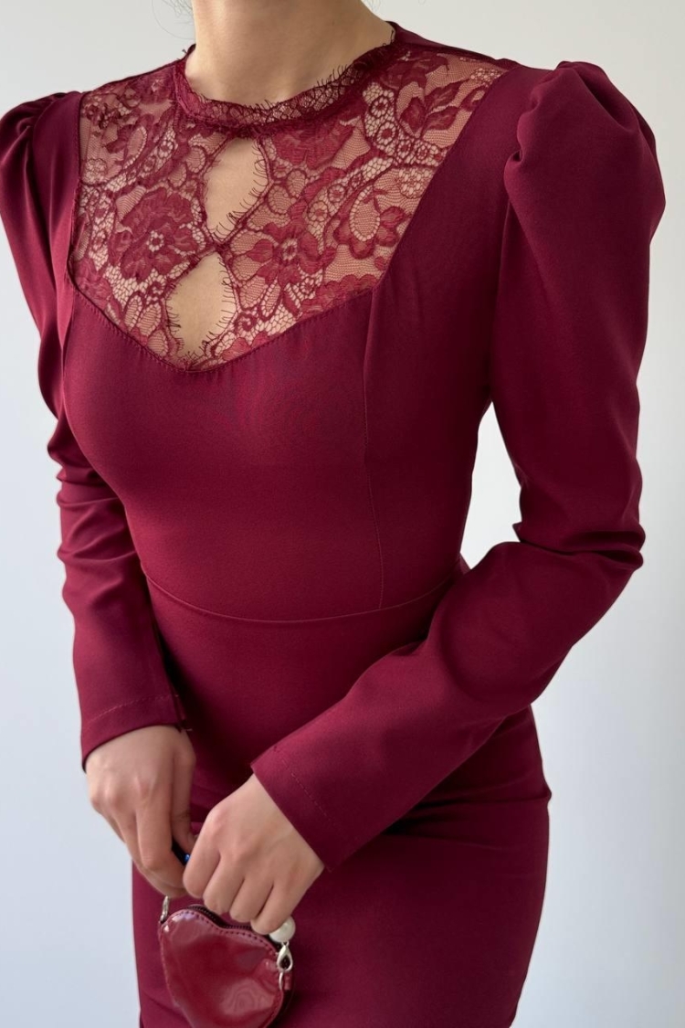 Port Lace Detail Dress