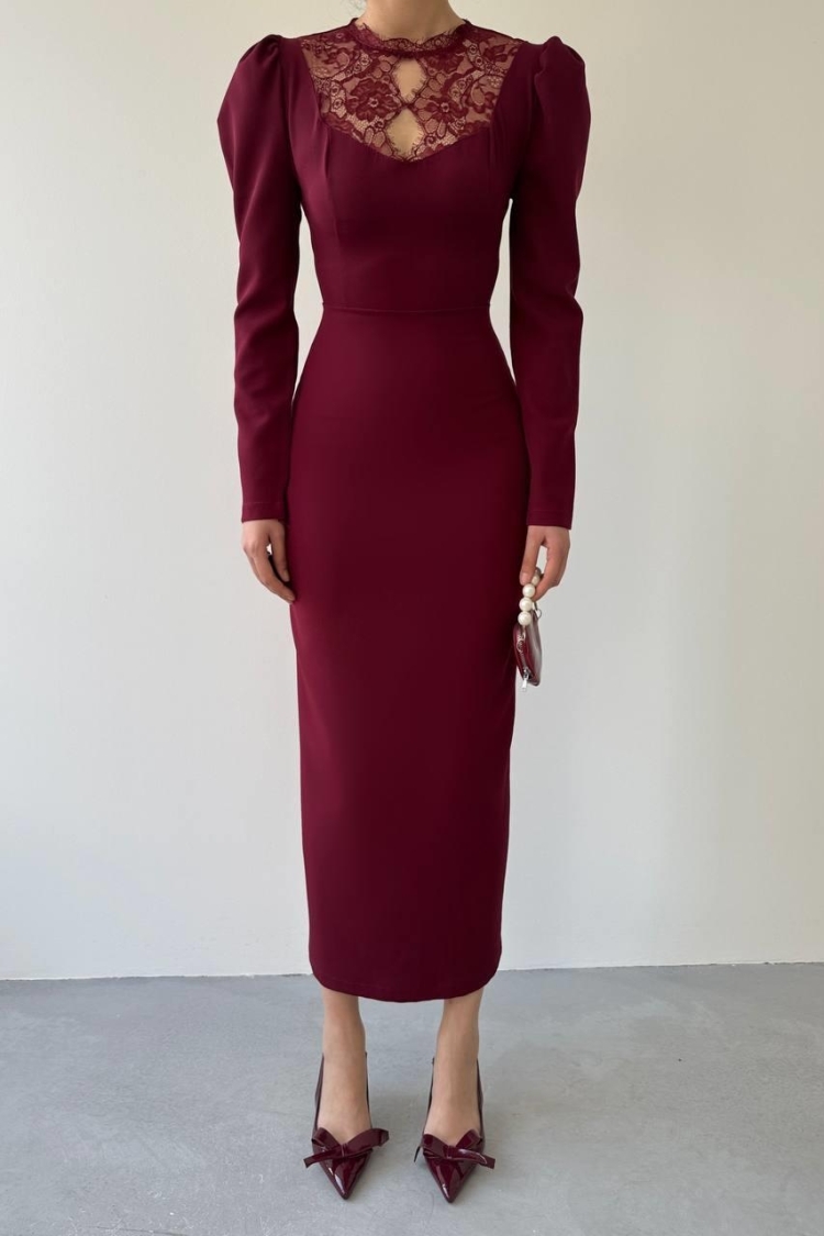 Port Lace Detail Dress