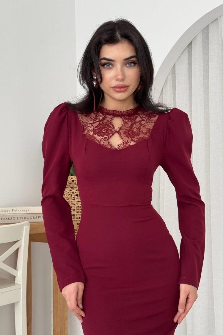 Port Lace Detail Dress