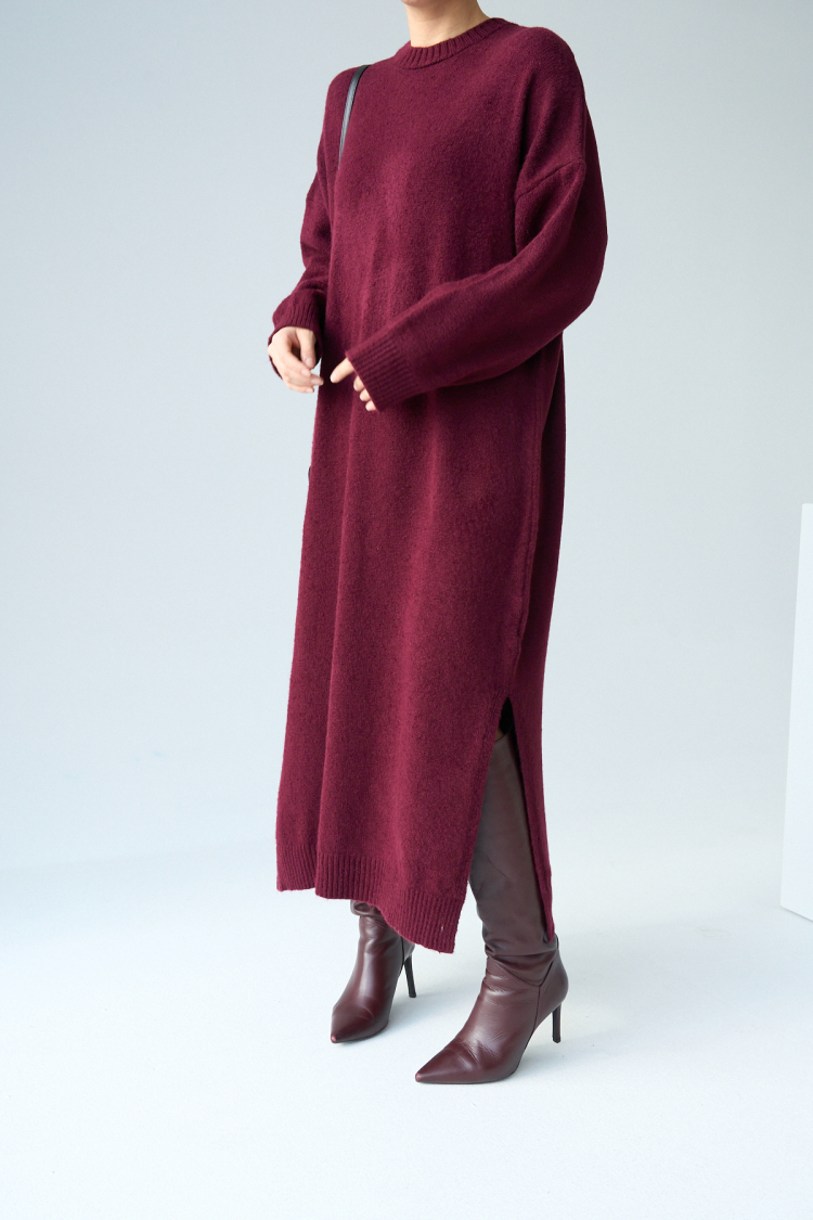 Knitted Dress - Qustyle - Globality Store - Women Clothes Wholesale Turkey