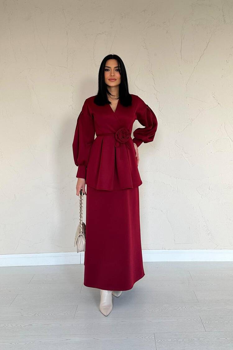 Rose Detailed Suit