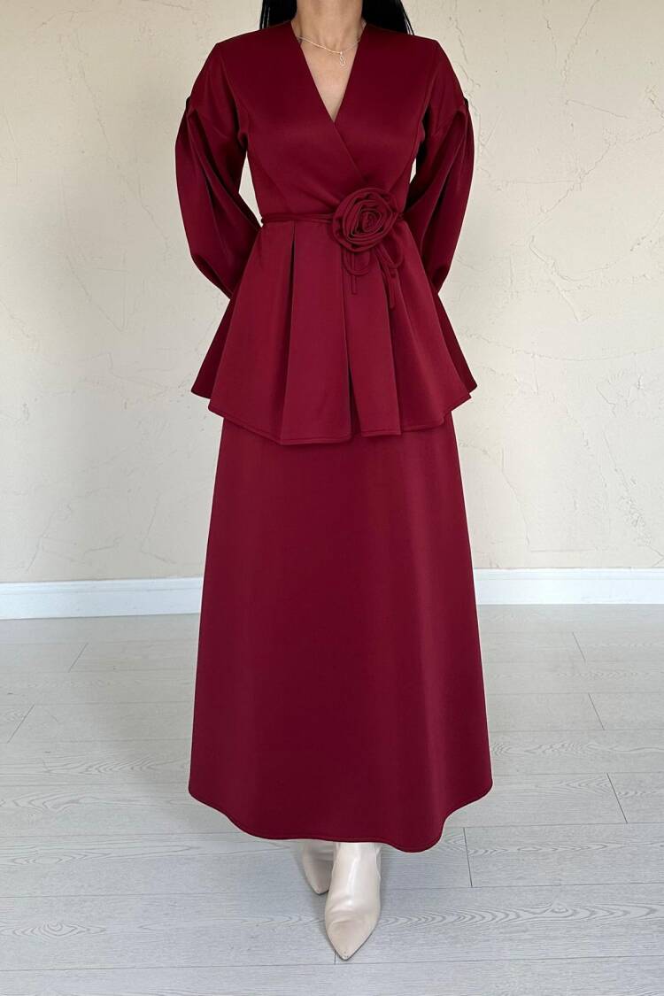 Rose Detailed Suit