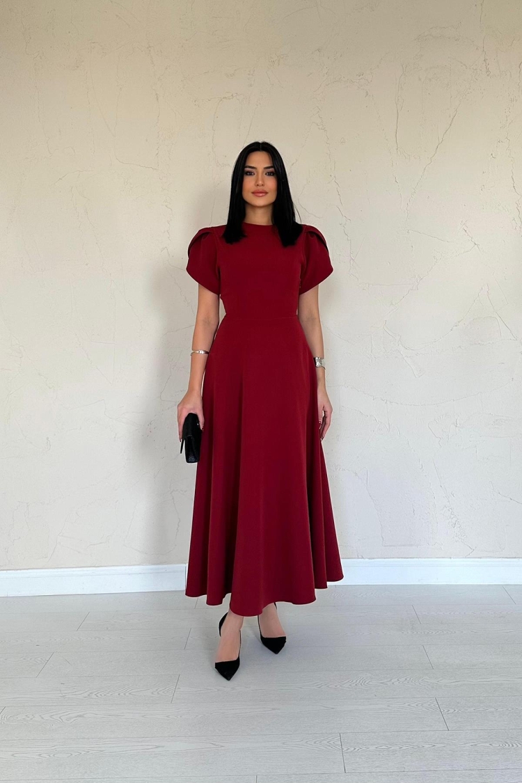 Back Bow Garnish Brit Dress