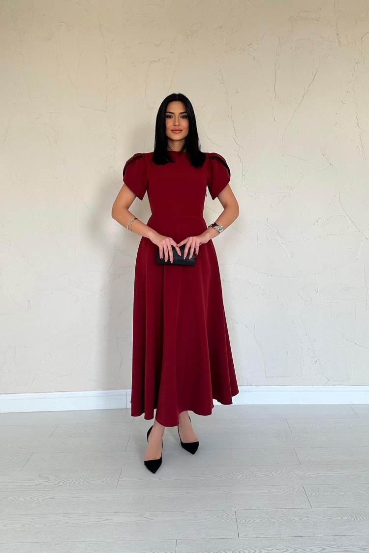 Back Bow Garnish Brit Dress