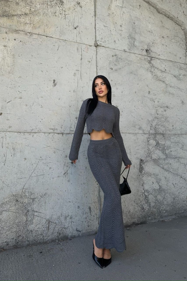 Knitwear Suit - Ezgi Nisantasi - Globality Store - Women Clothes Wholesale Turkey