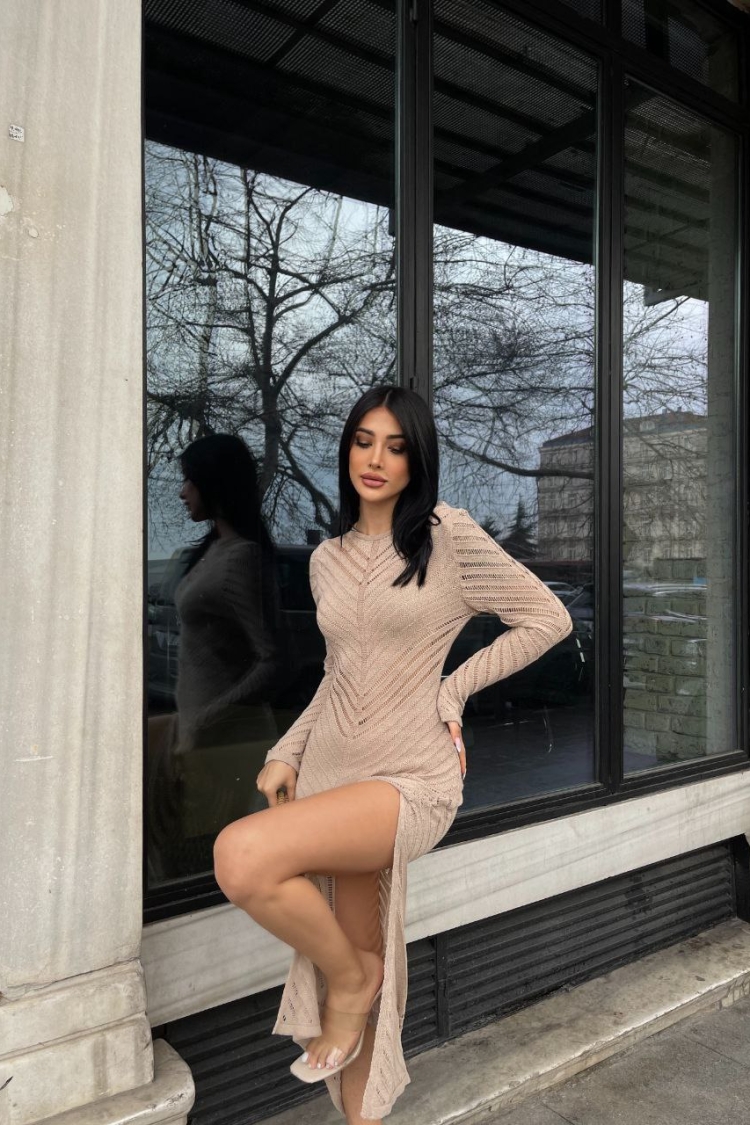 Knitted Dress - Ezgi Nisantasi - Globality Store - Women Clothes Wholesale Turkey
