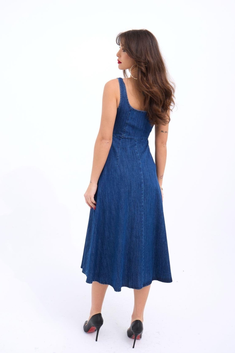 Denim Dress - Blue