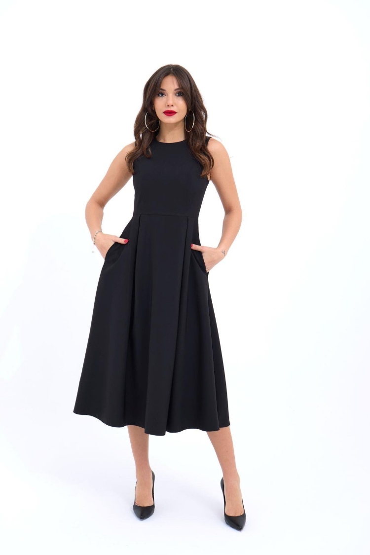 Dress - Black - Fame - Globality Store - Women Clothes Wholesale Turkey