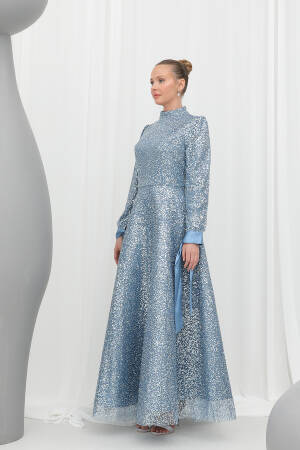 Women's Sparkly Sequin Detailed Elegant Evening Dress - Puane - Globality Store - Women Clothes Wholesale Turkey