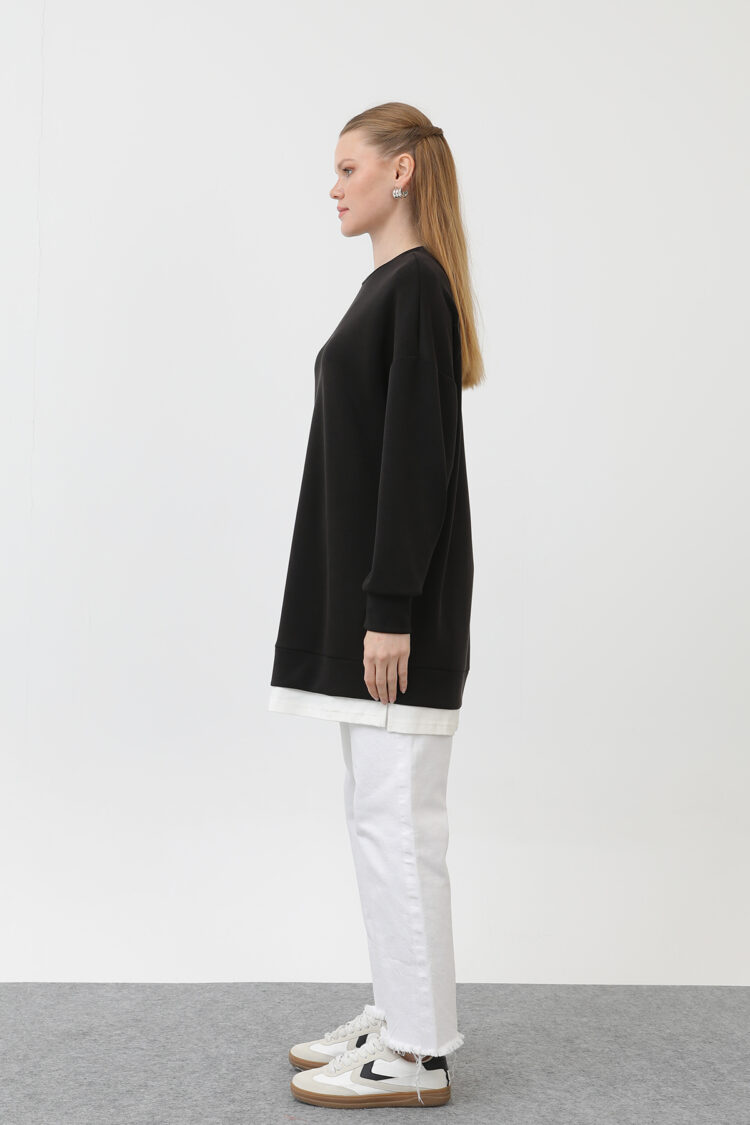 Women's Front Label Detail Tunic - Puane - Globality Store - Women Clothes Wholesale Turkey