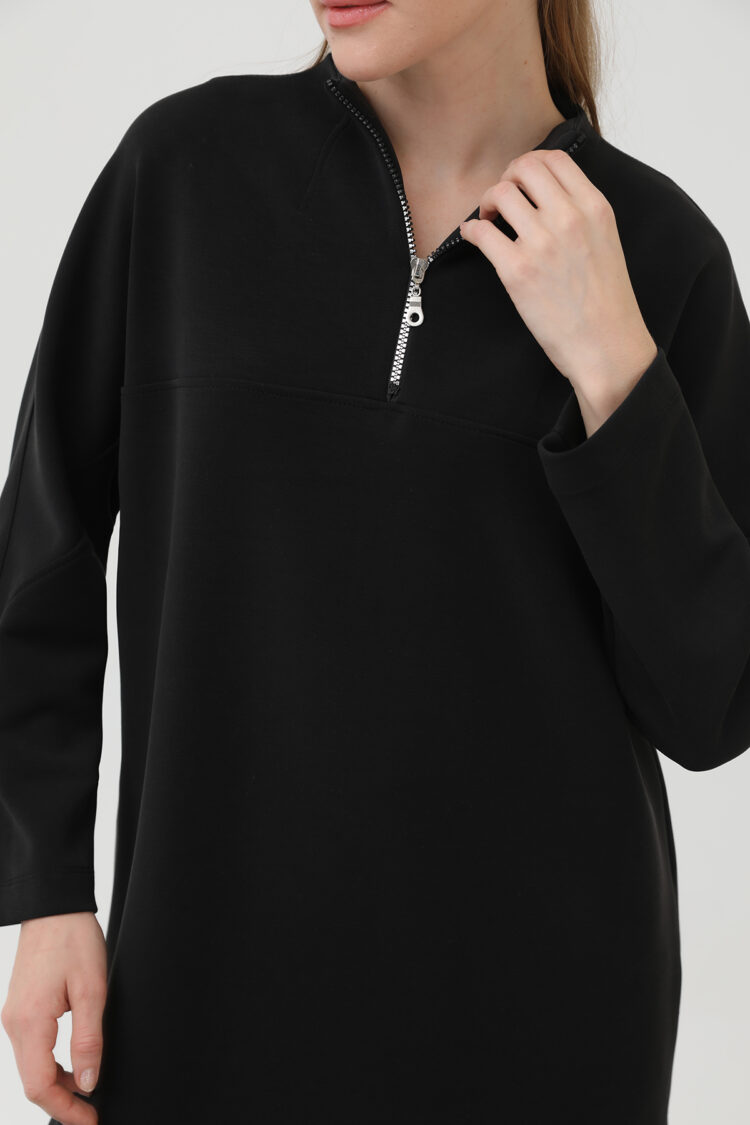 Women's Front Zipper Detail Tunic