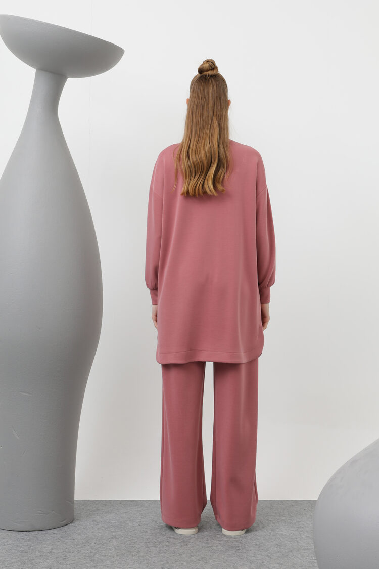 Trouser Suit With Stone And Sequin Embroidery On The Front