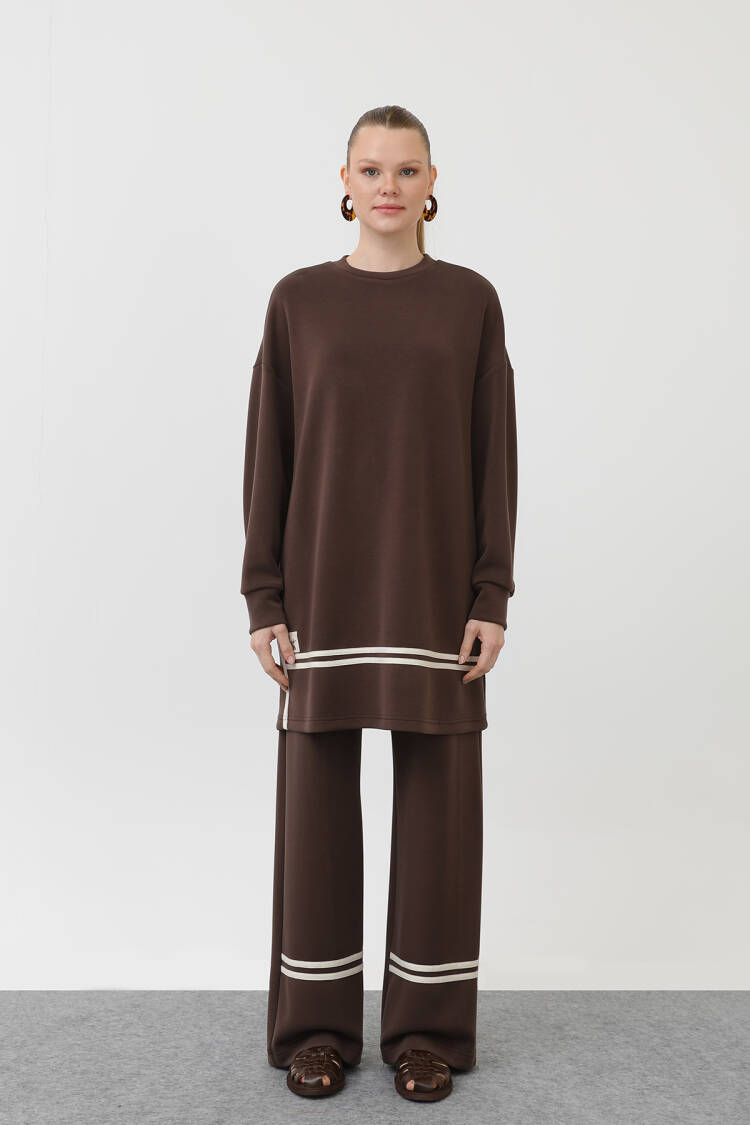 Grosgrain Detailed Suit - Puane - Globality Store - Women Clothes Wholesale Turkey