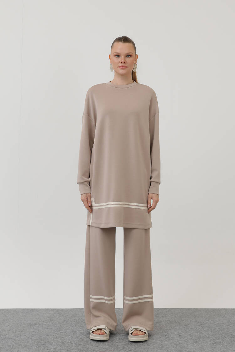 Grosgrain Detailed Suit - Puane - Globality Store - Women Clothes Wholesale Turkey
