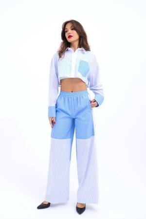 Miami Striped Suit - Multicolored - Fame - Globality Store - Women Clothes Wholesale Turkey