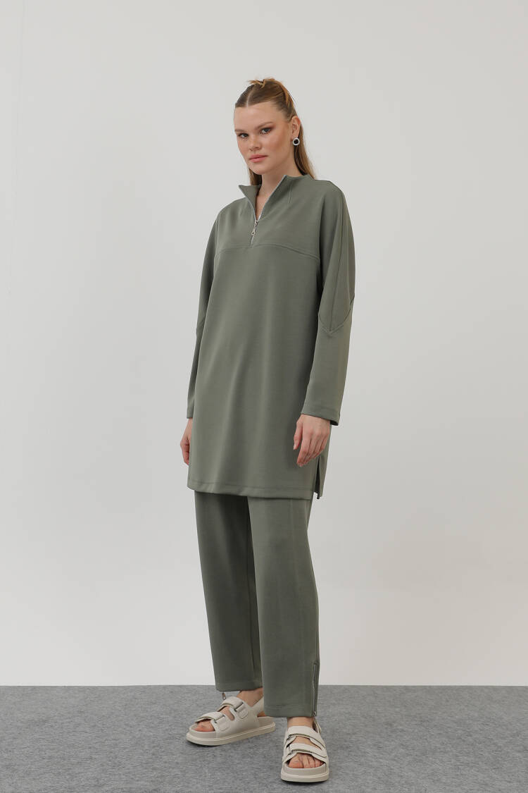 Front Zipper Detail Tunic - Puane - Globality Store - Women Clothes Wholesale Turkey