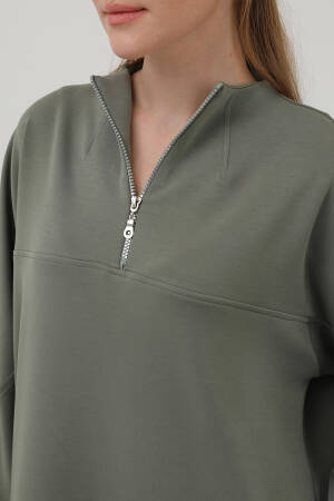 Front Zipper Detail Tunic - Puane - Globality Store - Women Clothes Wholesale Turkey