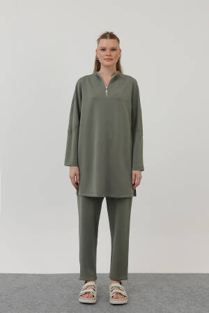 Front Zipper Detail Tunic - Puane - Globality Store - Women Clothes Wholesale Turkey