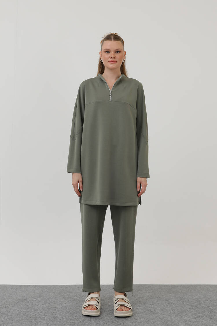 Front Zipper Detail Tunic