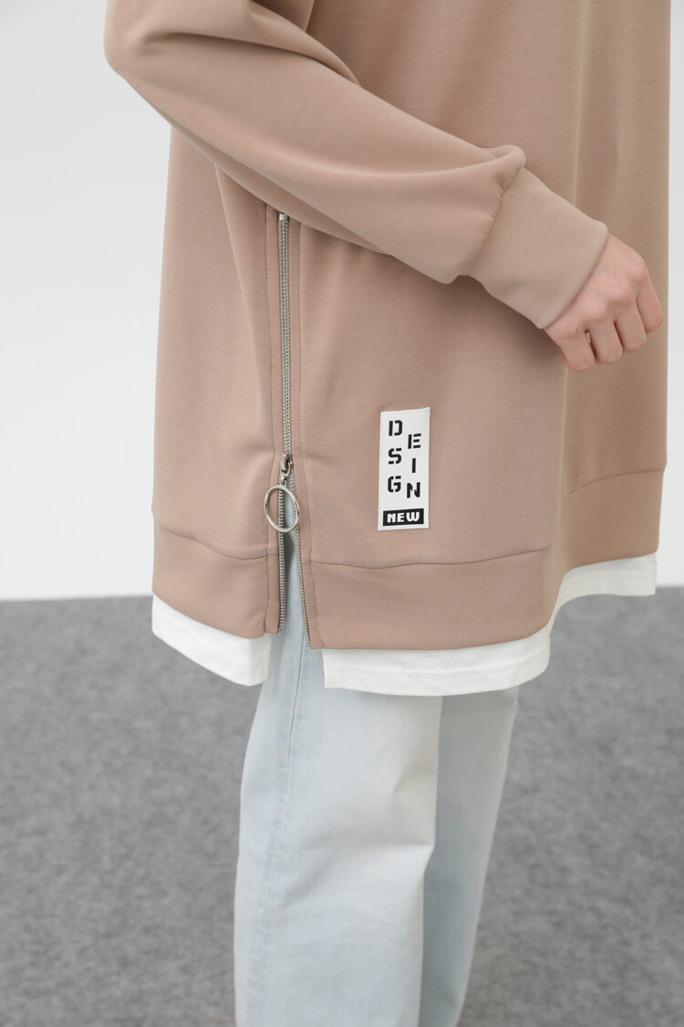 Tunic With Front Label Detail