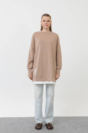 Tunic With Front Label Detail - Puane - Globality Store - Women Clothes Wholesale Turkey