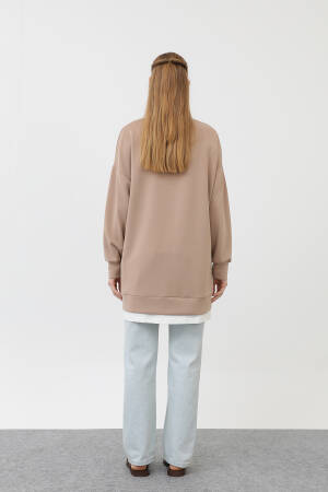 Tunic With Front Label Detail - Puane - Globality Store - Women Clothes Wholesale Turkey