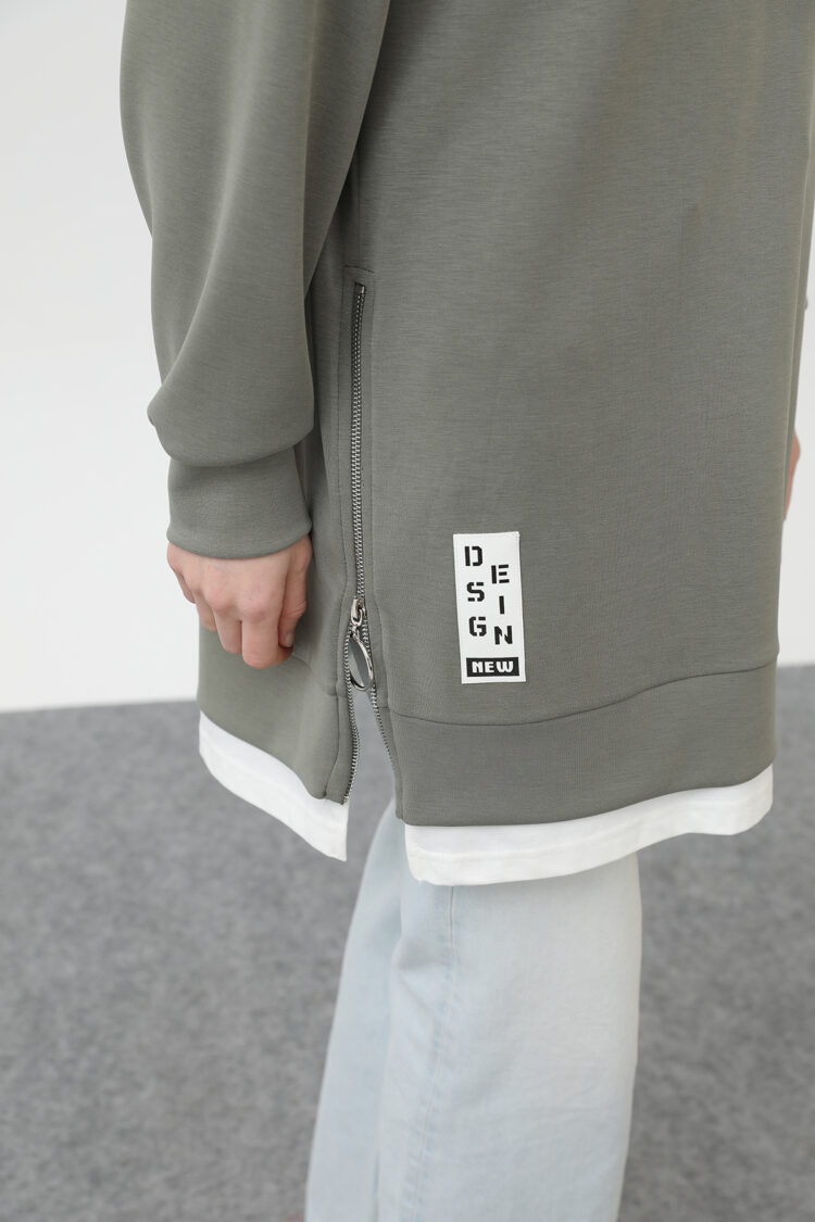 Tunic With Front Label Detail
