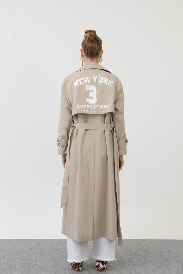 Women's Printed Trench