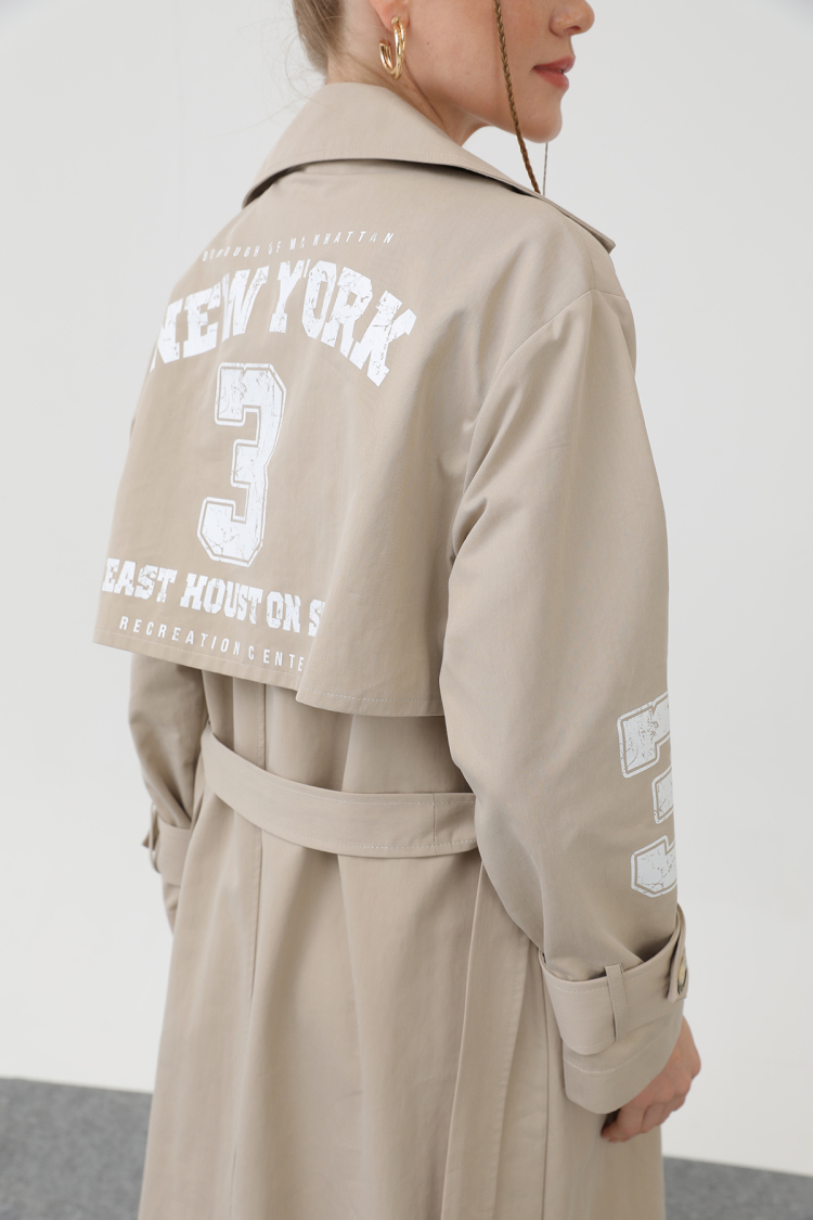 Women's Printed Trench