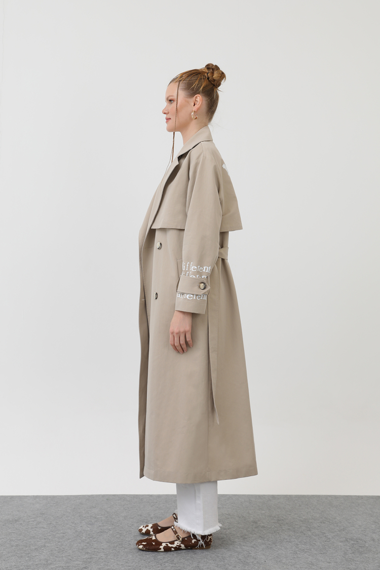 Women's Printed Trench