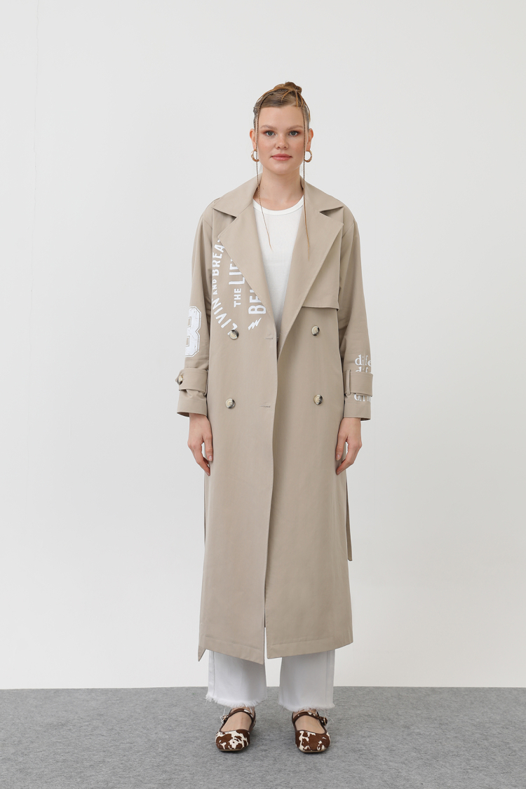 Women's Printed Trench