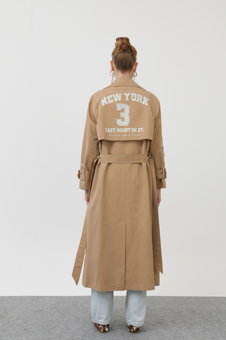 Women's Printed Trench