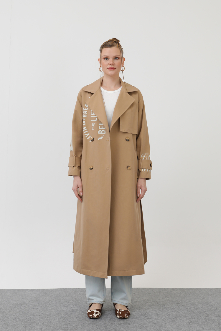 Women's Printed Trench
