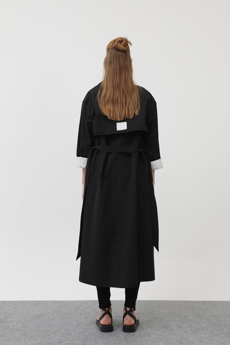 Women's Garni Striped Detail Trench