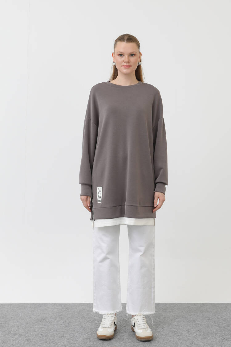 Tunic With Front Label Detail