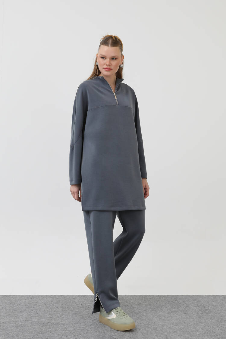 Front Zipper Detail Tunic - Puane - Globality Store - Women Clothes Wholesale Turkey