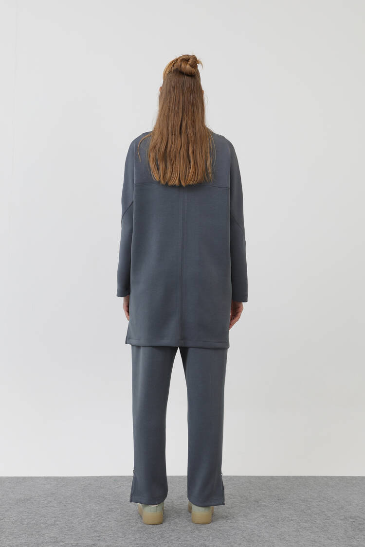 Front Zipper Detail Tunic