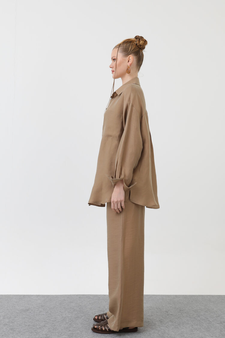 Double Linen Suit - Mink