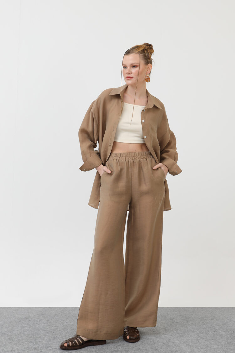 Double Linen Suit - Mink